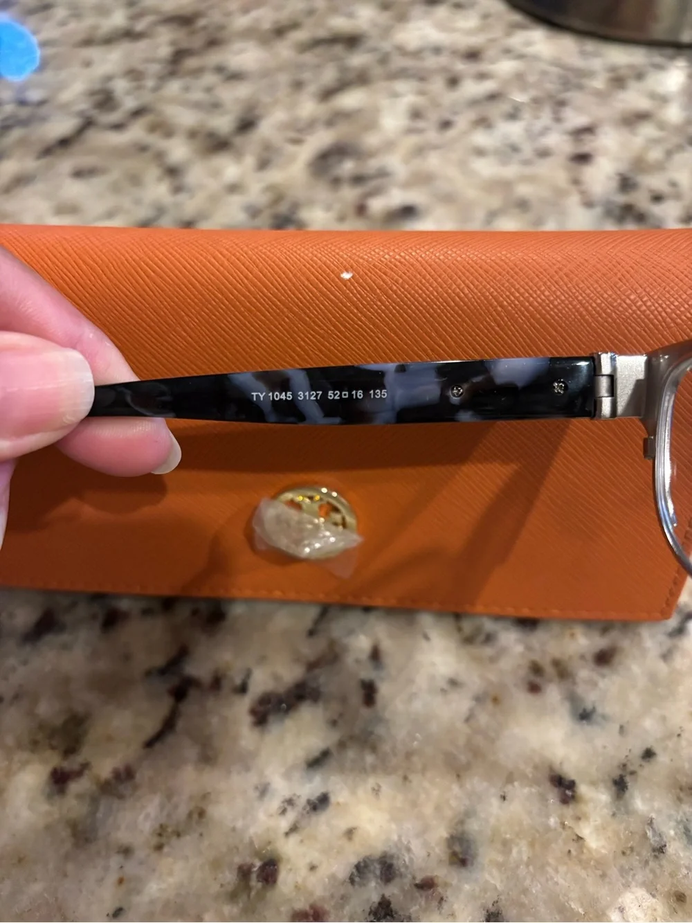 Tory Burch Navy Blue Cat-Eye Optical Glasses